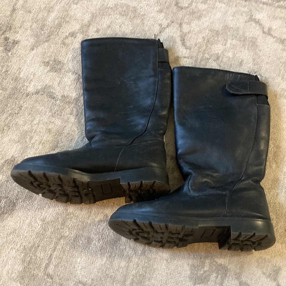 Jessica leather slip on winter boots - Picture 3 of 6